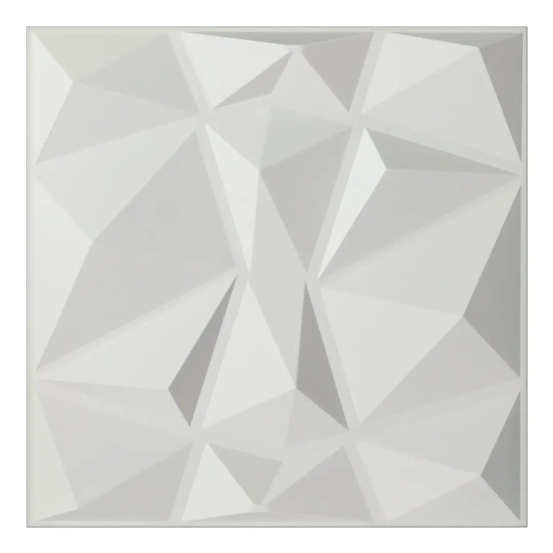Art3d 3D PVC Wall Panels Diamond Design Pack of 12 Tiles