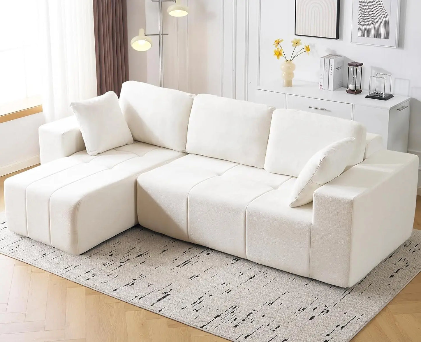 Cloud Modular Sectional Couch Chenille L Shaped Sofa Chaise