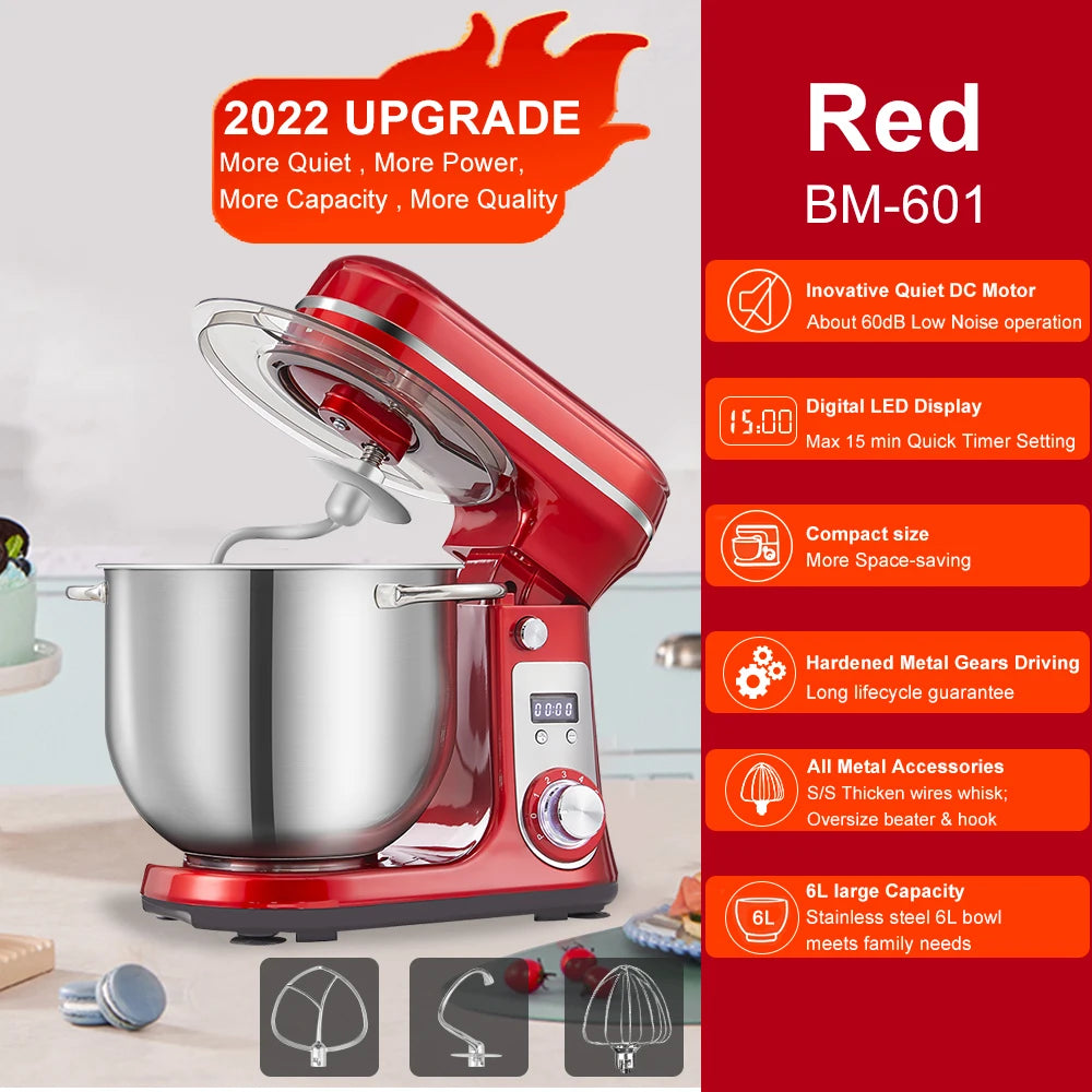Biolomix Stand Mixer With Blender 1200W Quiet Motor