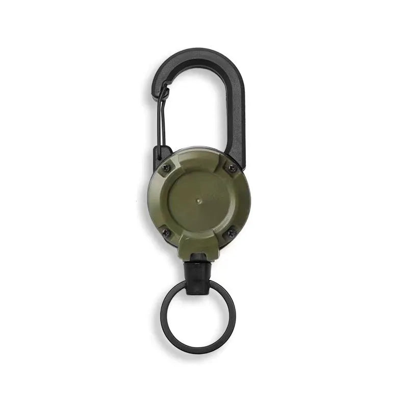 Retractable Heavy Duty Pull Reel Carabiner With Steel Wire Rope