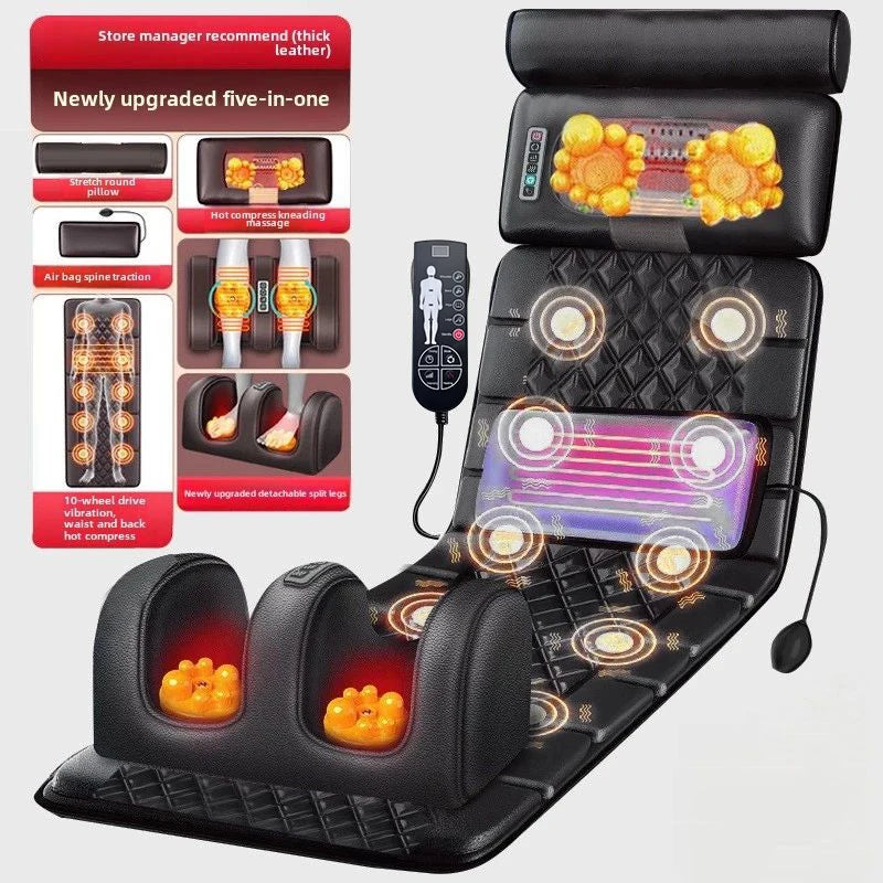 JAIYORL Electric Full Body Massage Mattress With Heating Hand Control