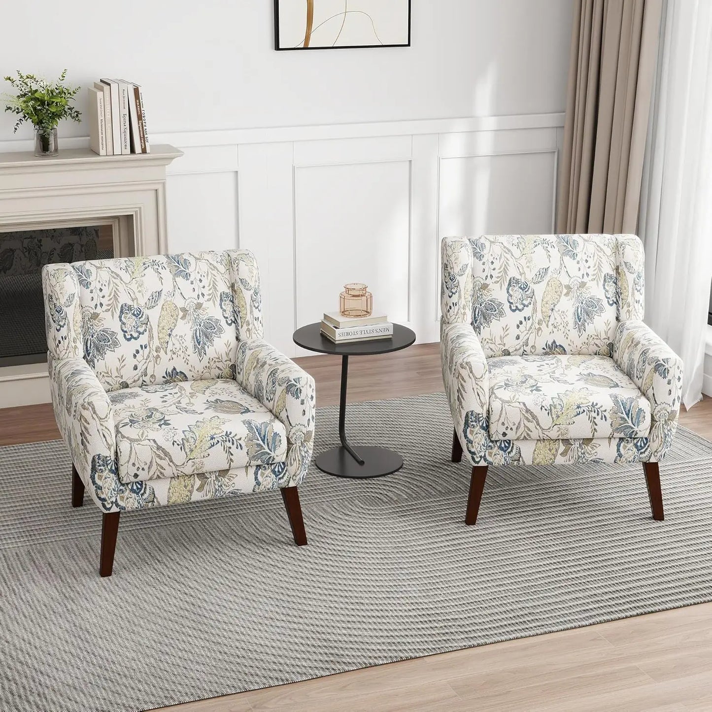 PU Leather Accent Chairs Set Of 2 Modern Armchairs