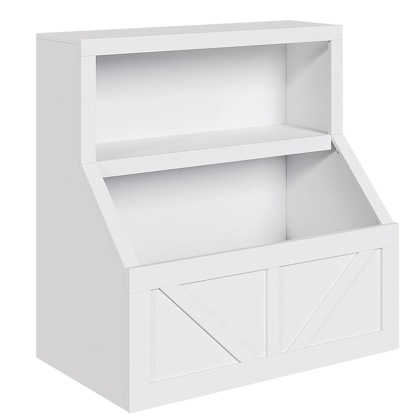 Wooden Kids Bookshelf and Toy Organizer With Cubby Storage