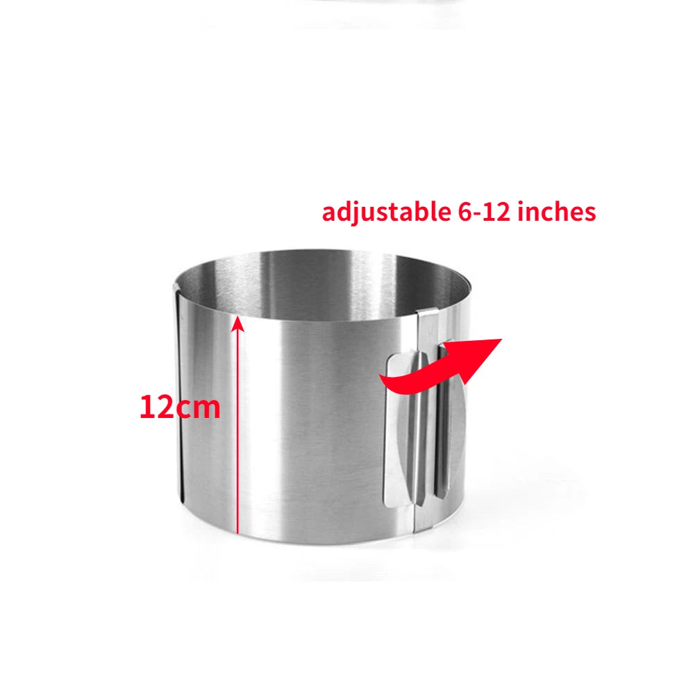 Boussac 430 Stainless Steel Telescopic Mousse Ring Mold