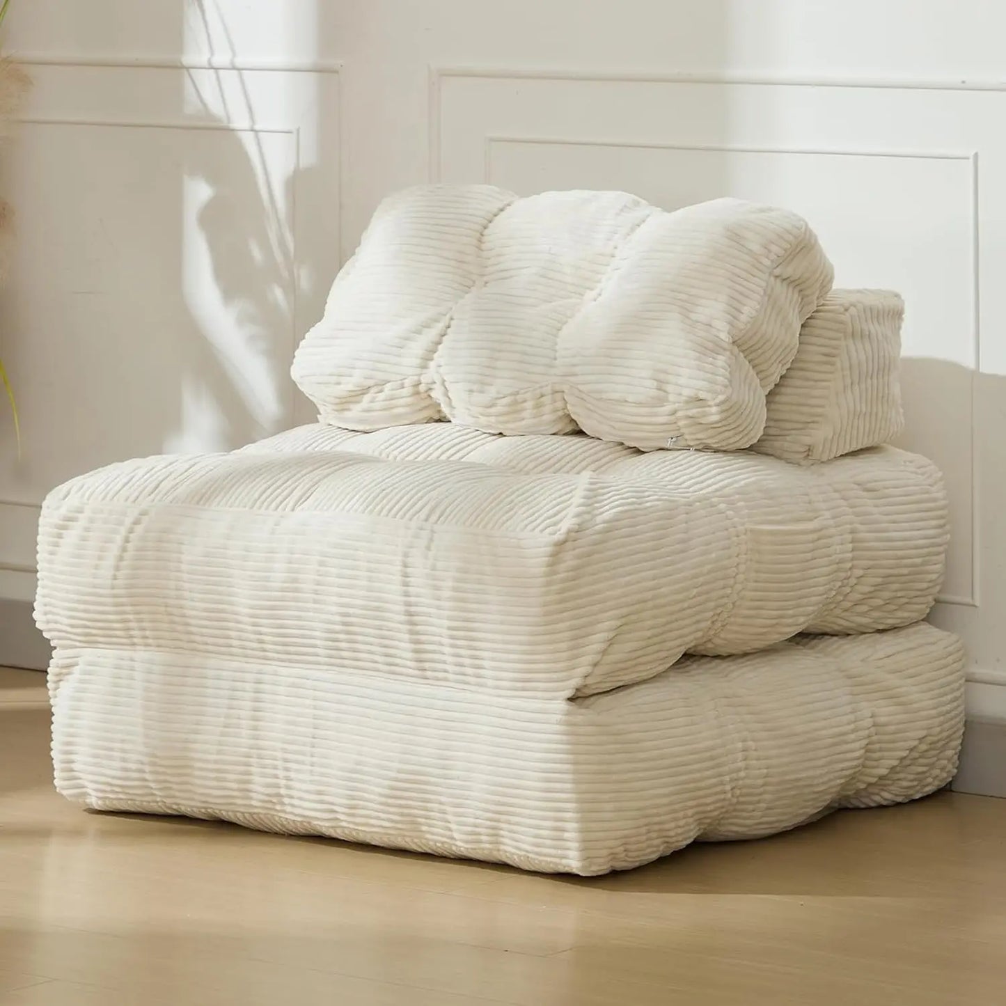 HiMISS 3in1 Folding Sofa Bed With Back Support Portable