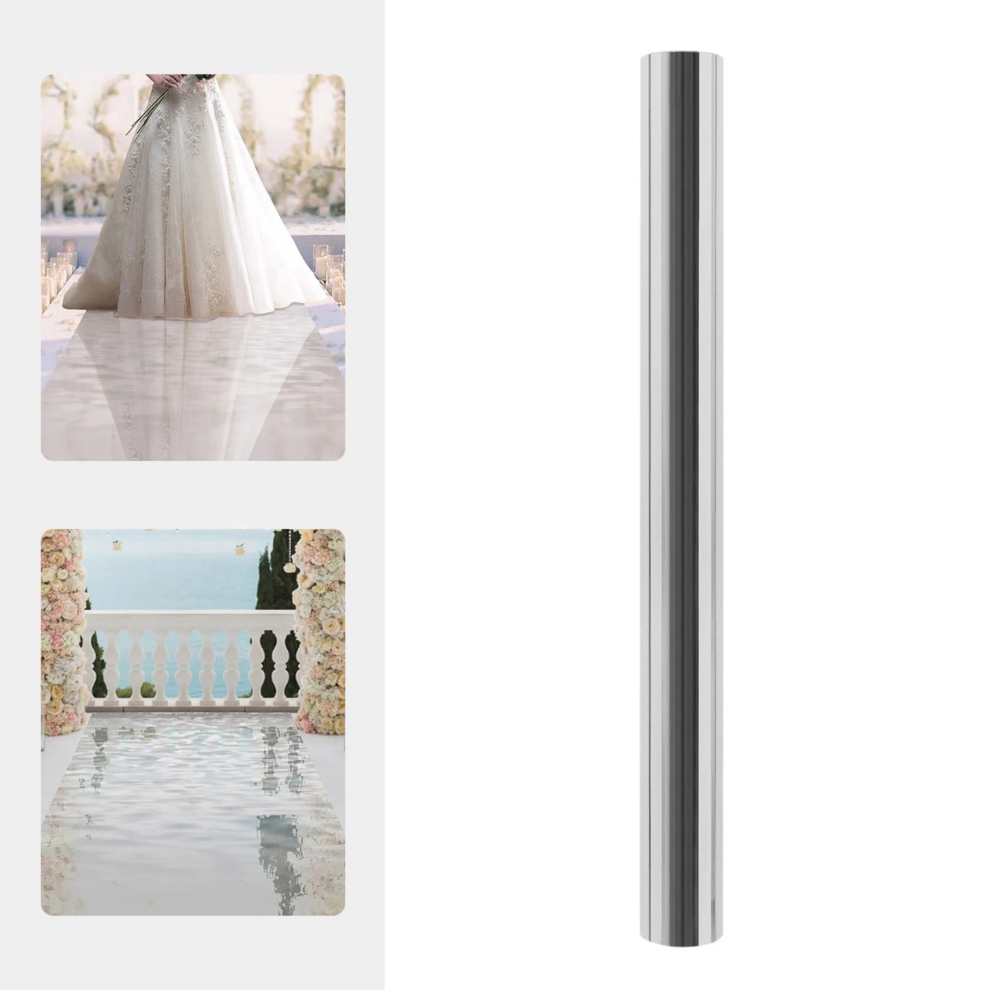 Mirrored Aisle Runner For Weddings And Event Decor
