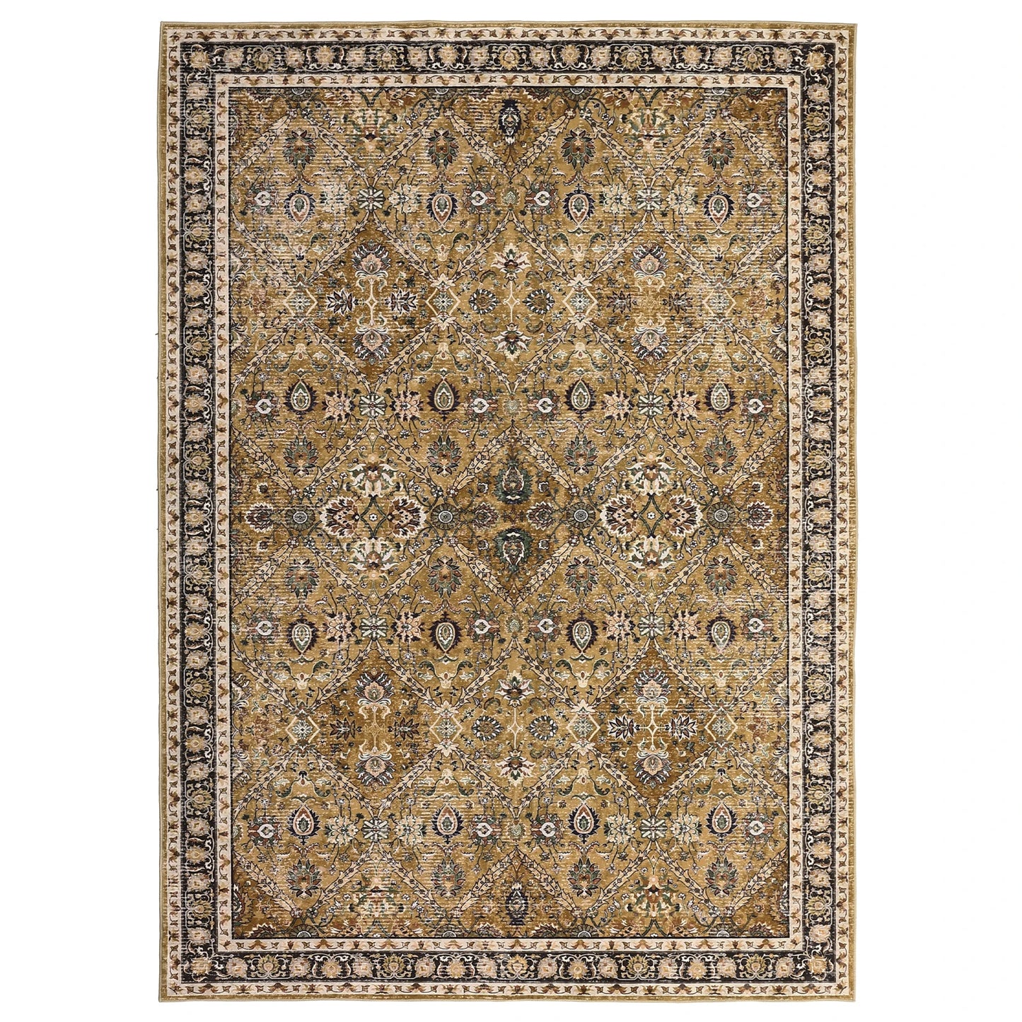Machine Washable Non Slip Moroccan Trellis Rug For Living Room