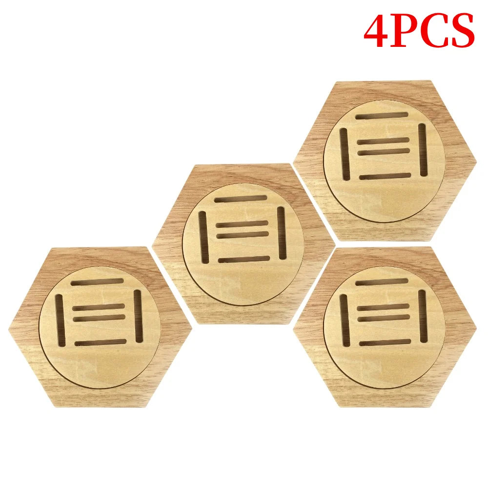 Hexagonal Honeycomb Wooden Medal Display Stand For Sports Track And Field