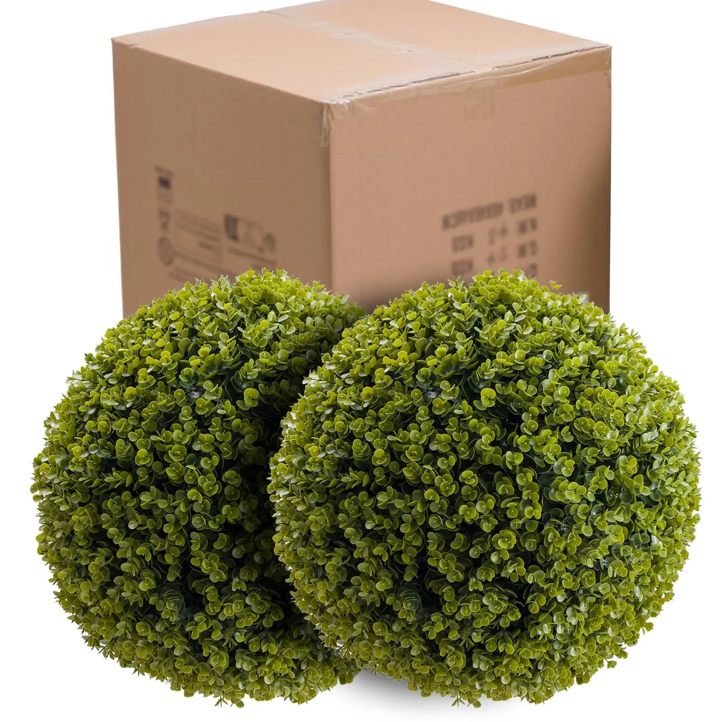 Studyset Topiary Balls Outdoor Set of 2 Artificial Cedar Balls for Decor