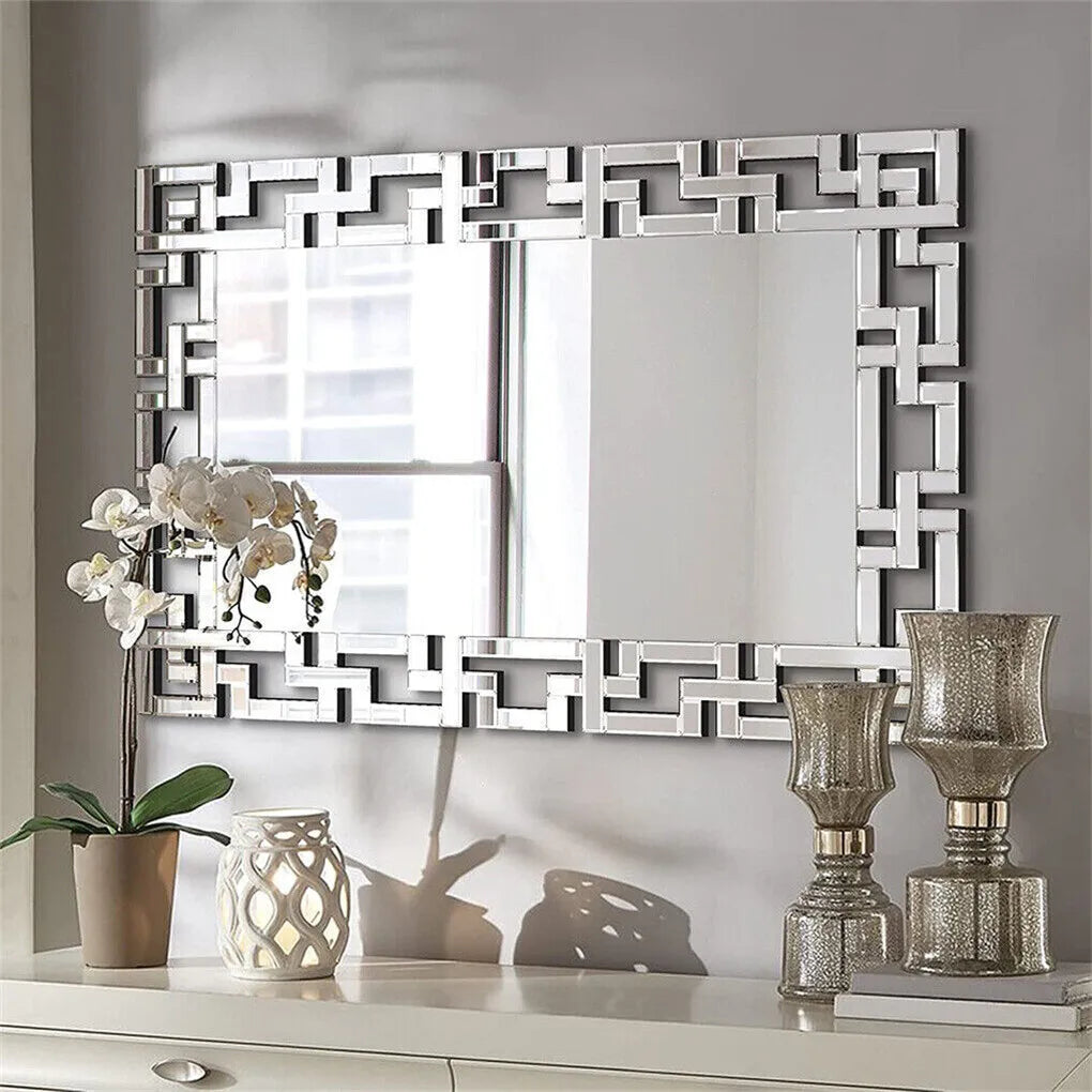 Premium Venetian Beveled Glass Rectangle Wall Mirror