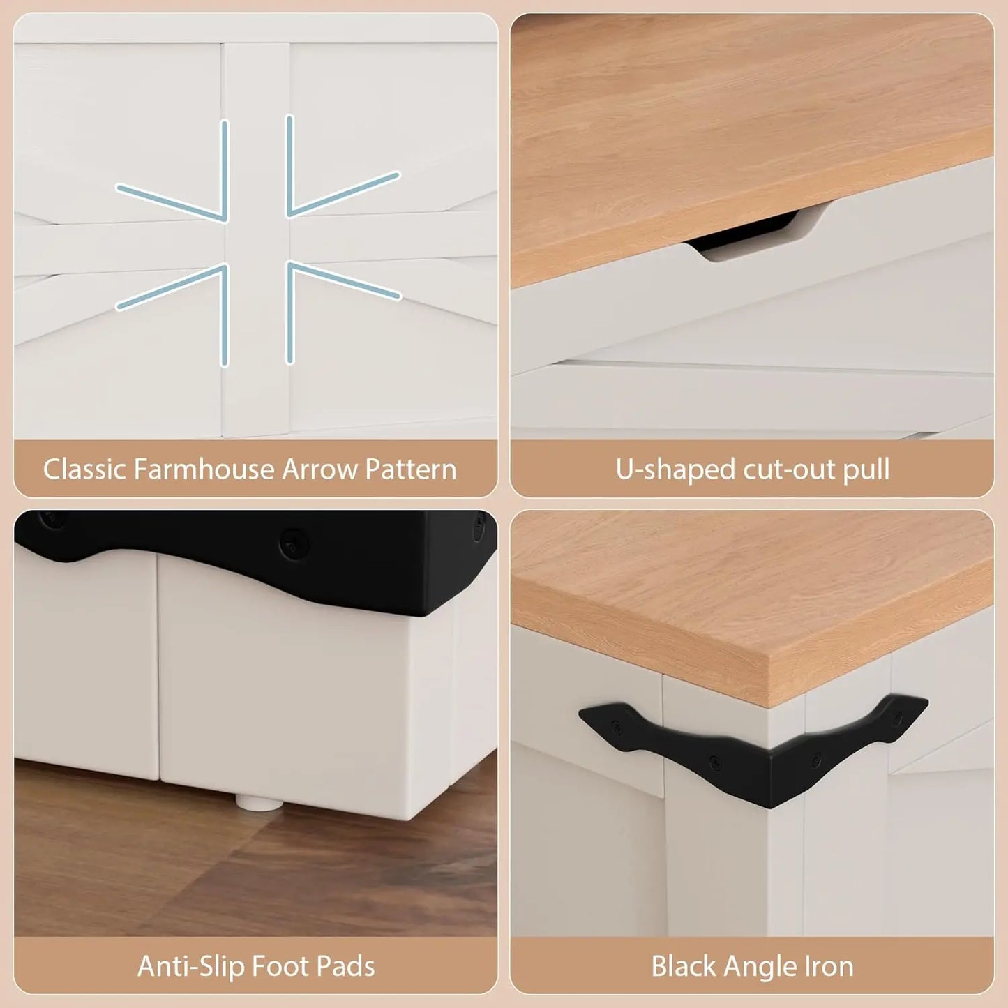L Shape Kitchen Breakfast Nook Bench With Hidden Storage Farmhouse