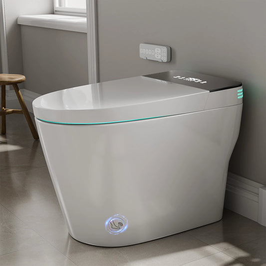 Smart Toilet Bidet Auto Open Close Dual Flush Heated Seat