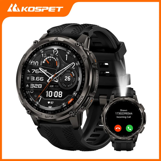 Kospe Tank T4C Smartwatch Men's Outdoor Rugged Dual-Band GPS Waterproof