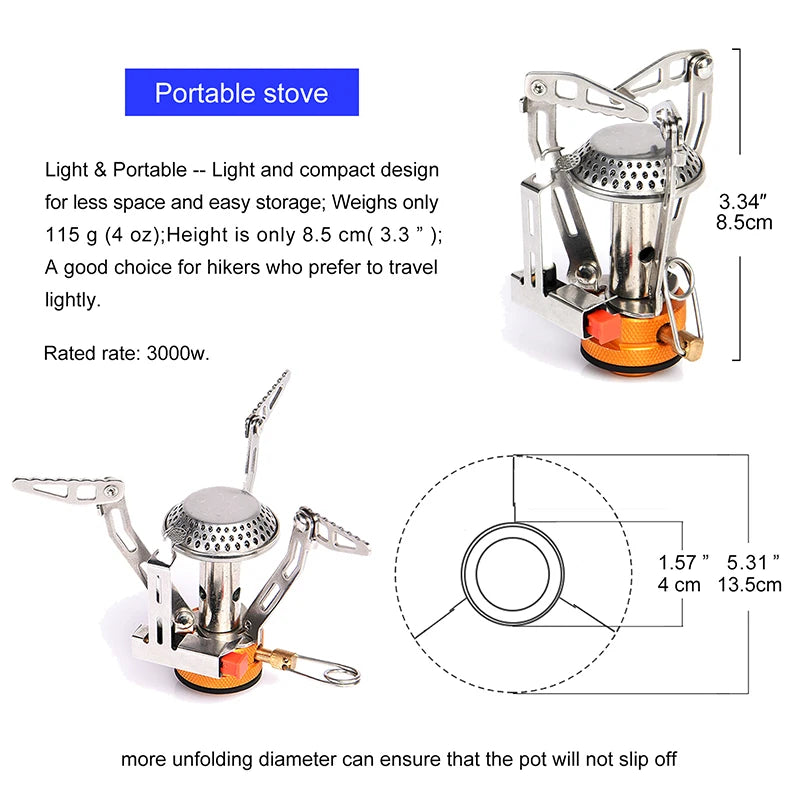 Widesea Camping Cookware Set Outdoor Tableware Portable Pot