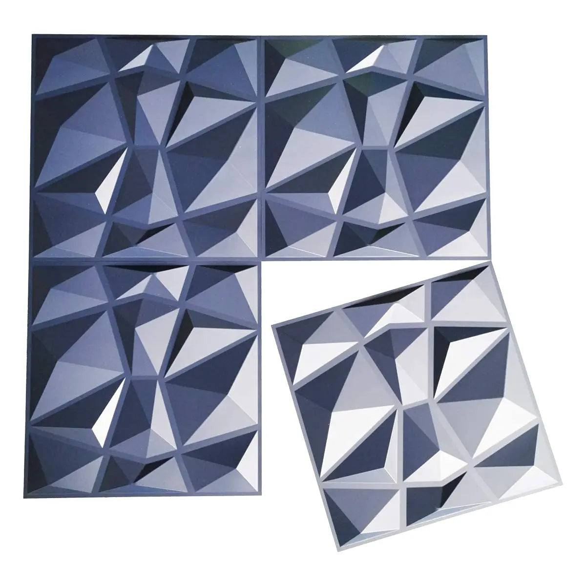 Art3d 3D PVC Wall Panels Diamond Design Pack of 12 Tiles