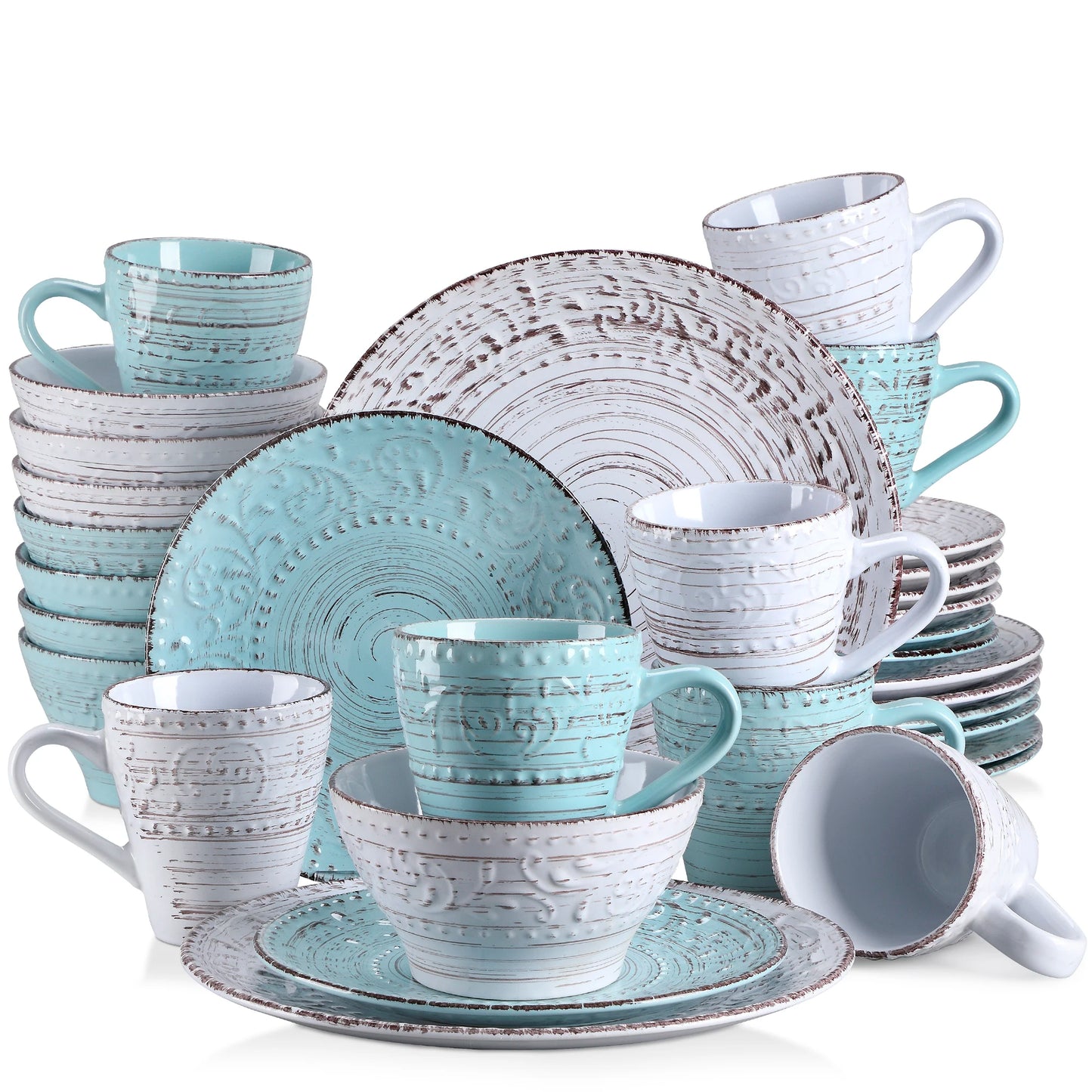 Vancasso Vine Ceramic Dinnerware Set Stoneware Tableware