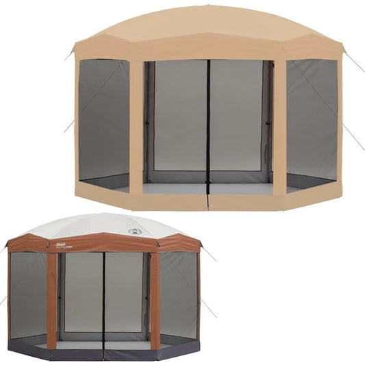 Replacement Canopy With Netting Set For Coleman Back Home Gazebo