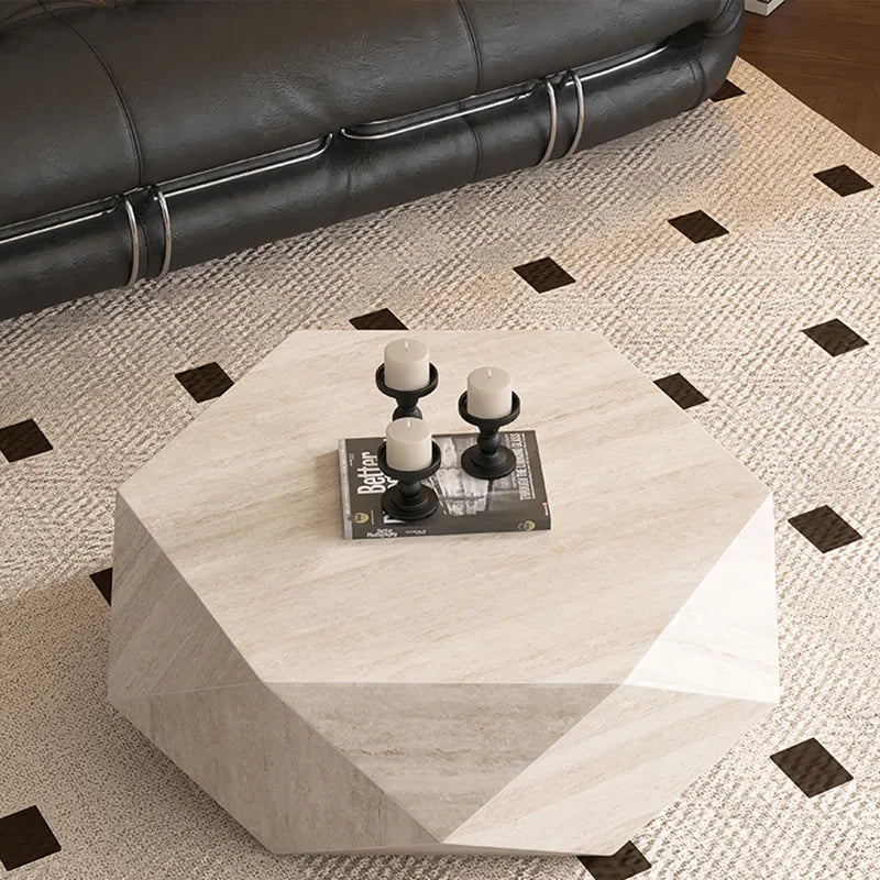 OAKCIA Modern Marble Coffee Table For Living Room Decor