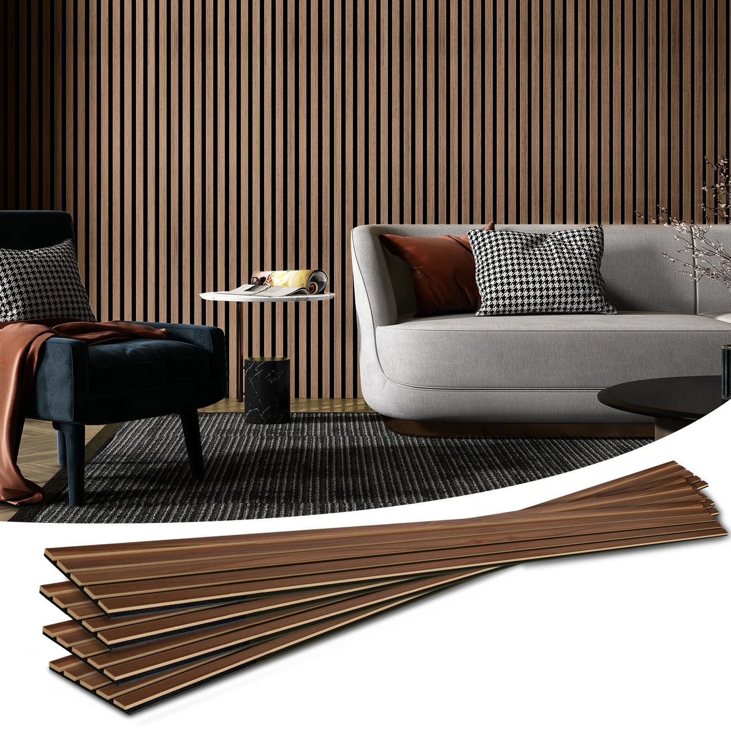 Art3d Wood Slat Acoustic Panels For Noise Reduction