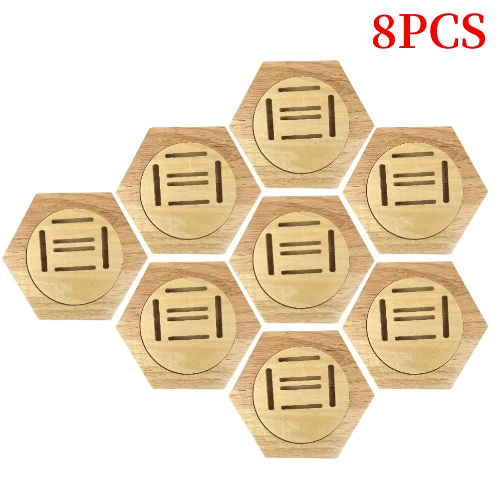 Hexagonal Honeycomb Wooden Medal Display Stand For Sports Track And Field