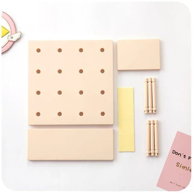 Pegboard Display Stand Wall Organizer for Living Room and Kitchen