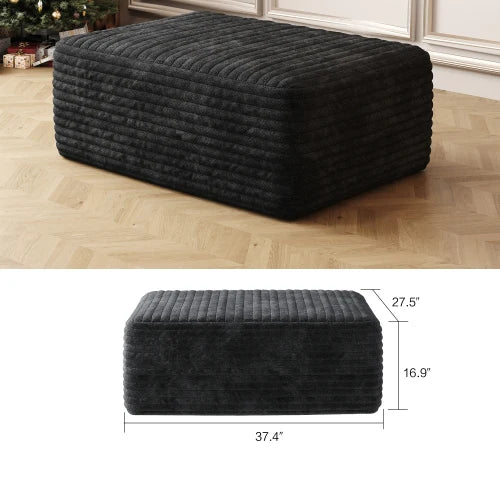 YQXH Cloud Style Sectional Sofa With Velvet Memory Foam Cushions
