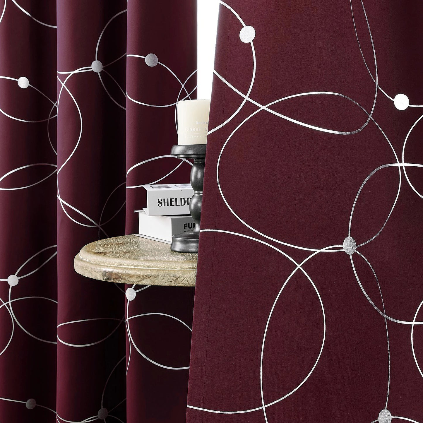 4 Piece Blackout Curtains Grommet Thermal Insulated Room Darkening