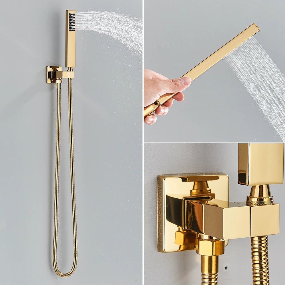 Uythner Wall Mounted Concealed Shower Mixer Set For Bathrooms