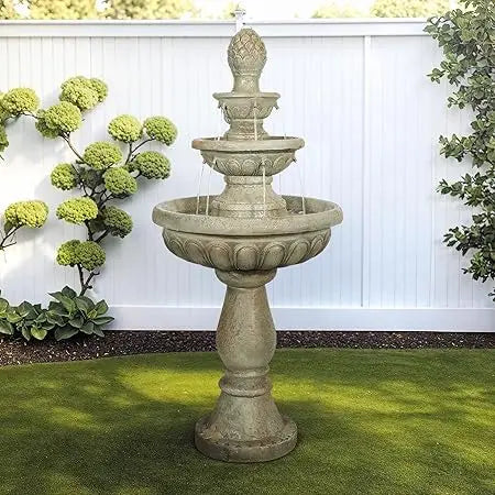 Sunjet Concrete Outdoor Water Fountain Garden Patio