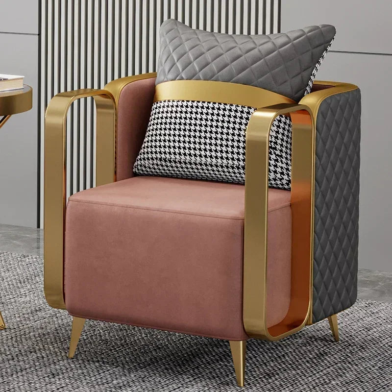 Upholstered Relax Armchair Nordic Living Room Single