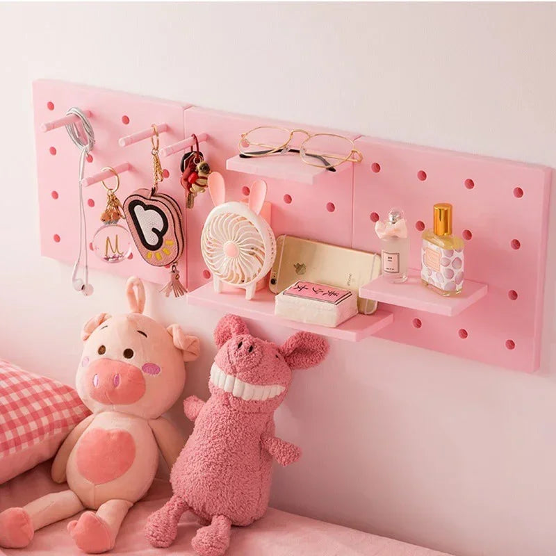 Pegboard Display Stand Wall Organizer for Living Room and Kitchen