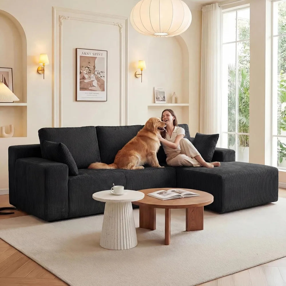 Combination Modular Sectional Sofa L Shaped Chaise Memory Foam