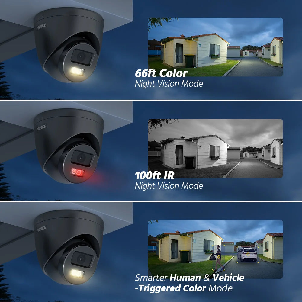 ANNKE 3K Dual Light IR PoE Security Camera With Mic