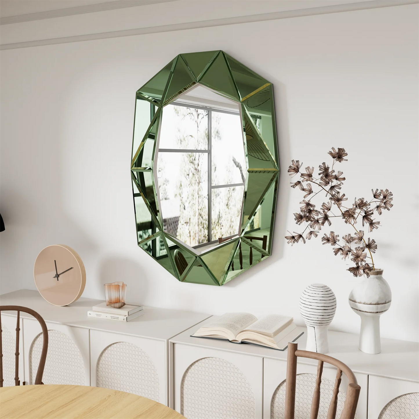 Asymmetrical Decorative Wall Mirror For Living Room And Bedroom Venetian