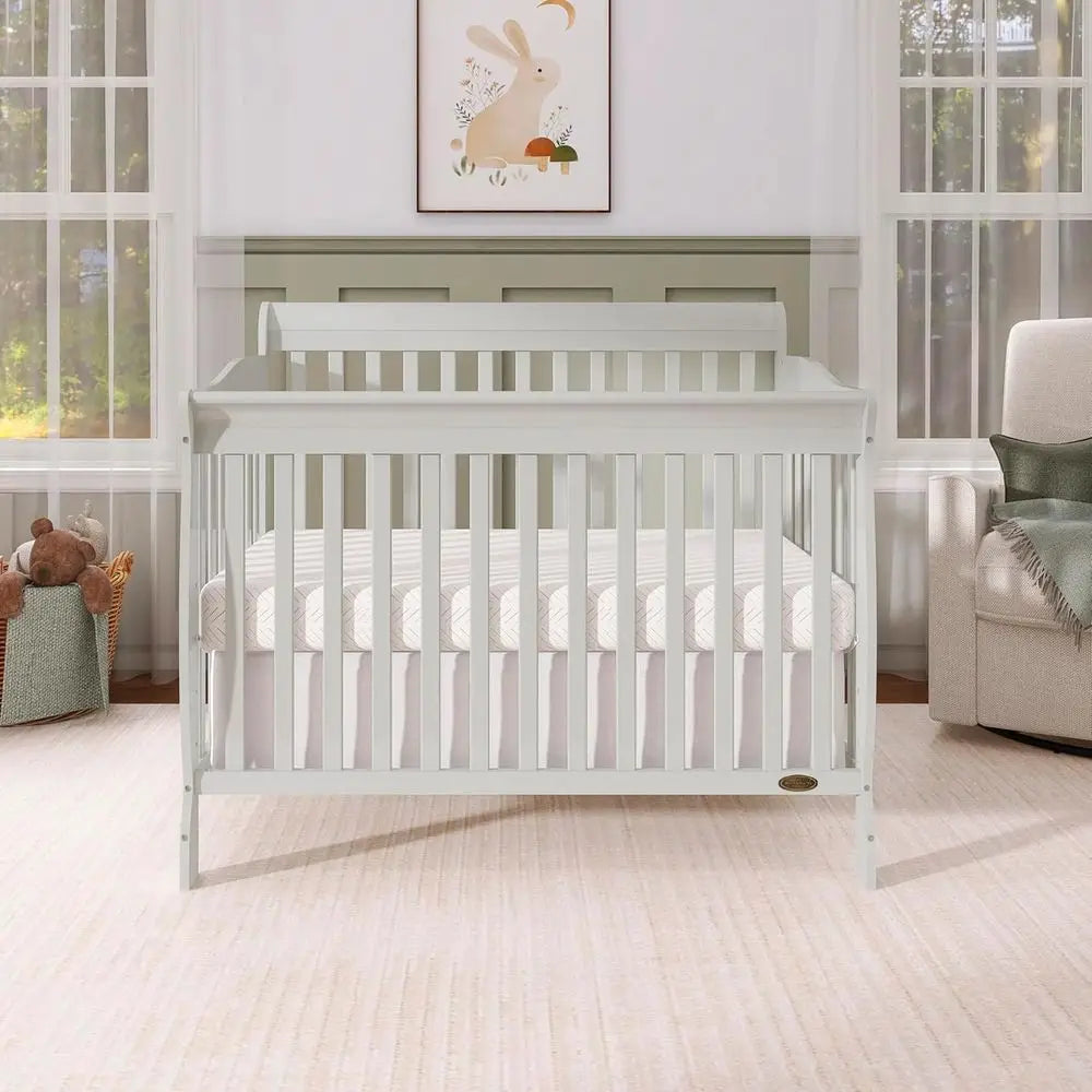 4 In 1 Convertible Crib Greenguard Gold Certified Mattress Height Options