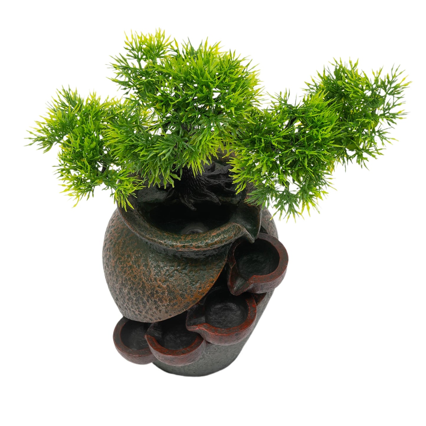 Mini Waterfall Tabletop Fountain Indoor Relaxation Water Feature Home Decoration