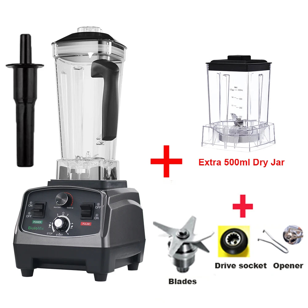 Biolomix 3HP 2200W Heavy Duty Blender Juicer Food Processor