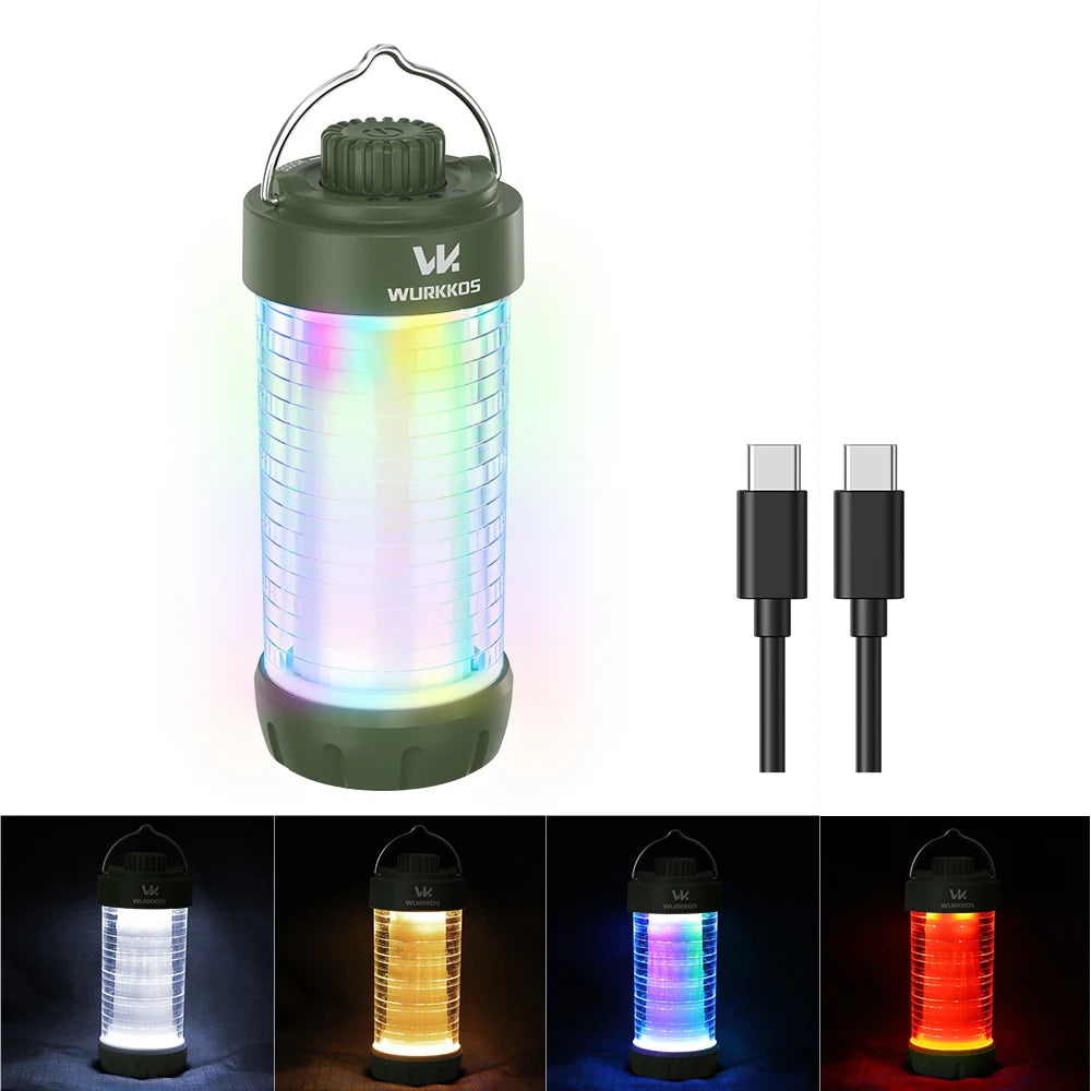 Wurkkos CL01 Camping Lantern LED Flashlight 550LM Rechargeable Power Bank