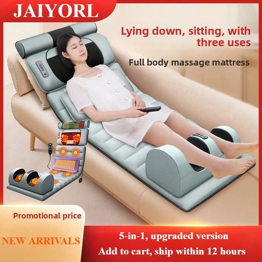 JAIYORL Electric Full Body Massage Mattress With Heating Hand Control