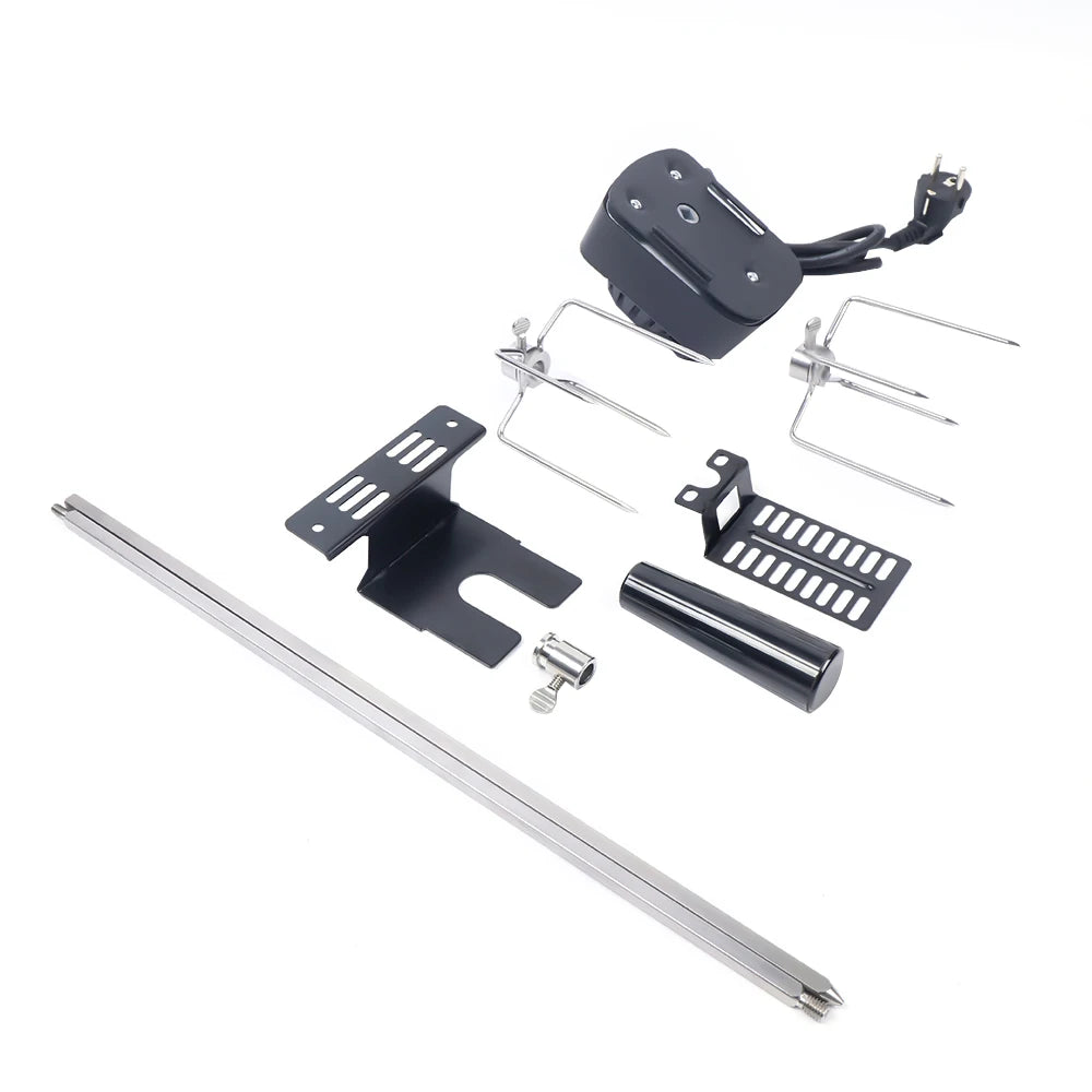Electric BBQ Grill Spit Rotisserie Kit With 120 Cm Cable