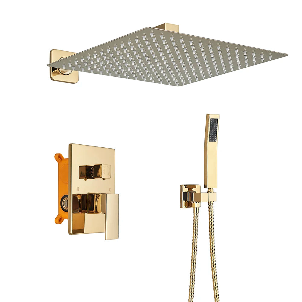 Uythner Wall Mounted Concealed Shower Mixer Set For Bathrooms