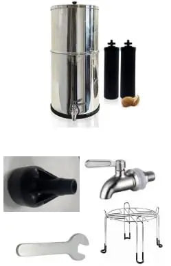 HiMISS Water Filter System 304 Stainless Steel Carbon Lead Reduction
