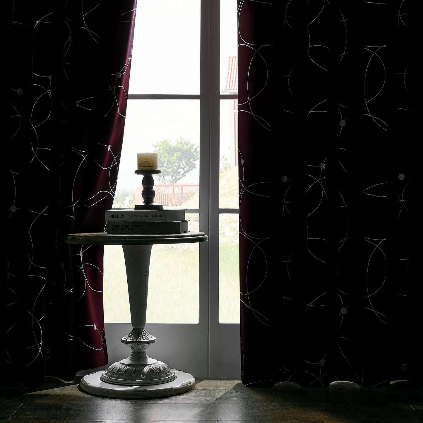 4 Piece Blackout Curtains Grommet Thermal Insulated Room Darkening