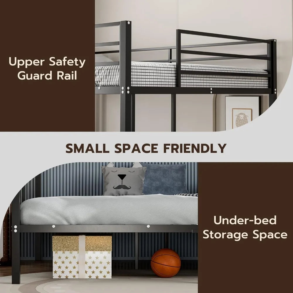 XIAOLANG Bunk Bed With LED Lights And Charging Station