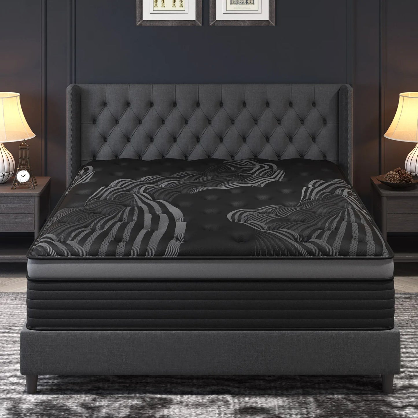 Sweetlove Gel Memory Foam Hybrid Pocket Spring Mattress In A Box Medium Firm
