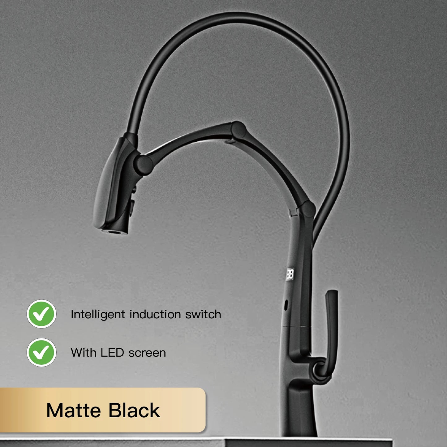 Aitana Luxury Brass Kitchen Faucet With Pullout Spray