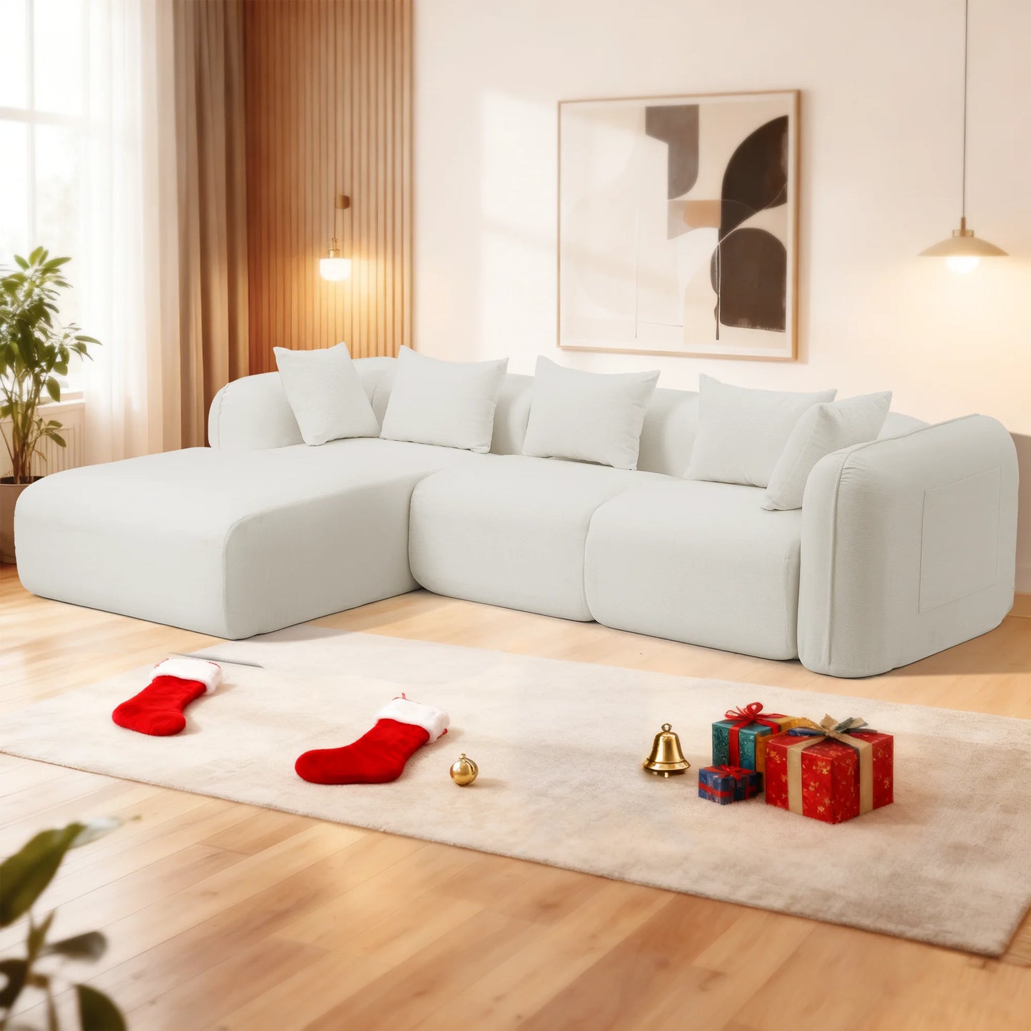 Redlife Sherpa Modular Cloud Sofa L Shaped Sectional Couch