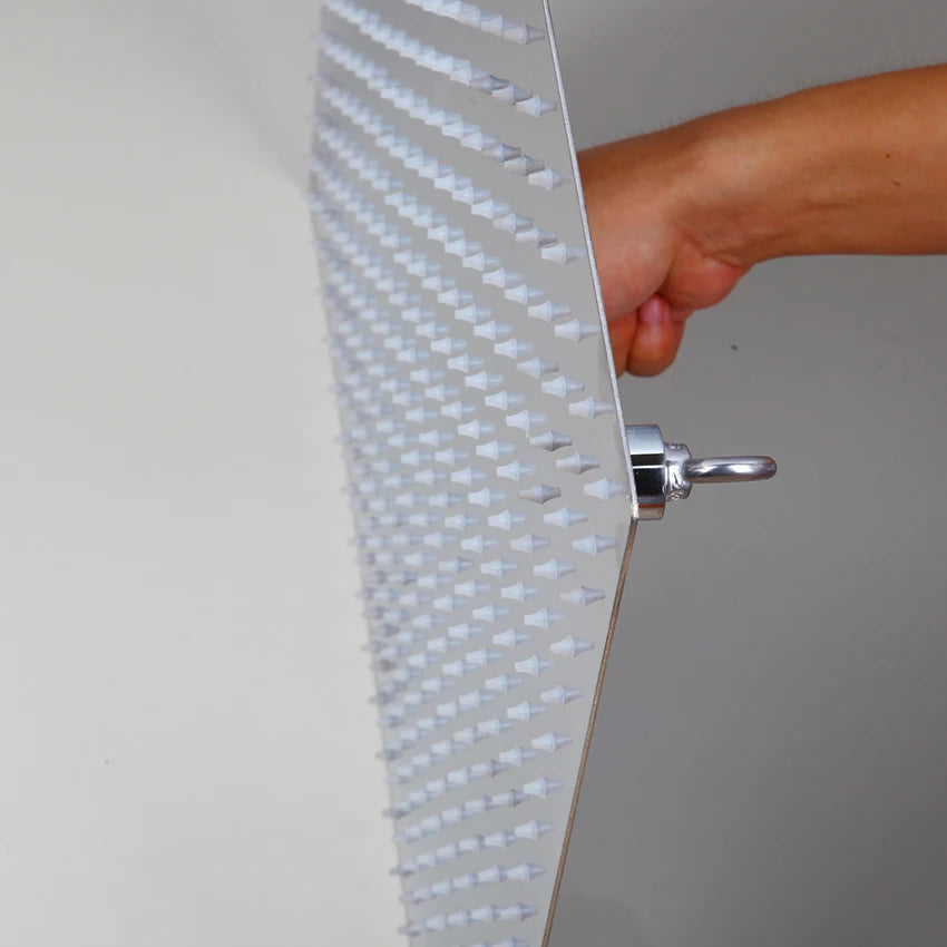 MEKKHALA Rainfall Shower Head Square Stainless Steel High Pressure