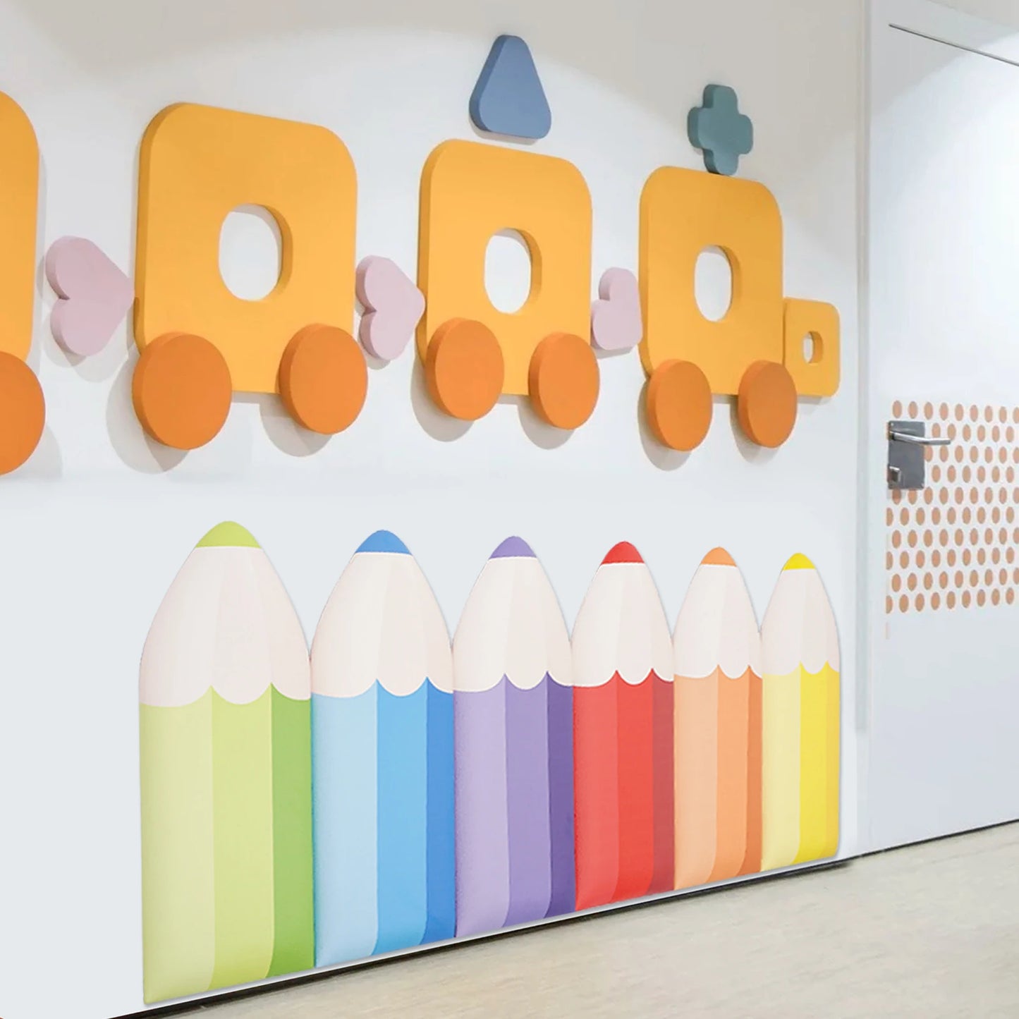 Pencil Wall Stickers Anti Collision Padding For Kids Self Adhesive
