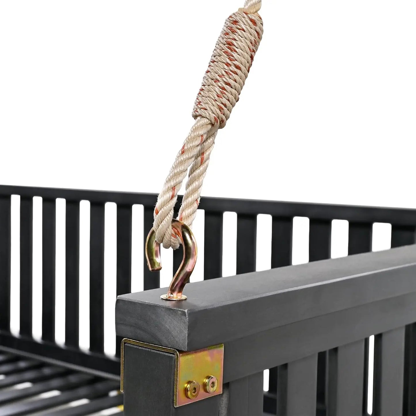 Porch Daybed Swing Outdoor Wooden Swing Bench For Patio Garden